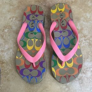 USED Coach Wedge Sandals